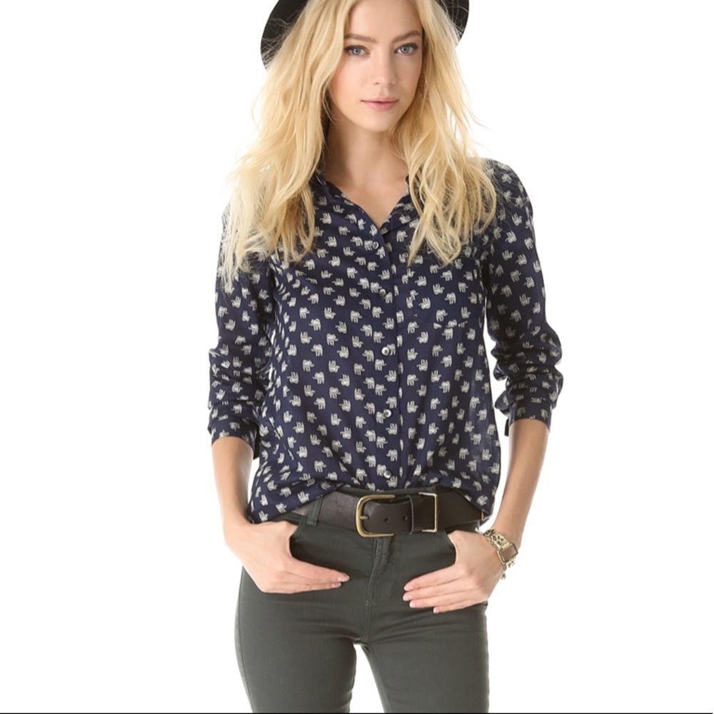 ✨Last chance sale Madewell elephant blouse